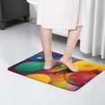 thumbnail image 4 of Colorful Circular Pattern Flannel Non Slip Door Rugs,Washable Door Mats Indoor,Decorative Door Mats,Dirt-Resistant and Absorbent Doormat for Entrance,Bedroom,Kitchen,Bathroom,31.5x17in(80x43cm), 4 of 4