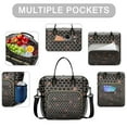 thumbnail image 2 of Queen Bee Cartoon Pattern Insulated Tote Bag - Waterproof & Leakproof Food Storage Bag with Detachable Strap, Ideal for Parents, Students & Fitness Lovers, 2 of 6