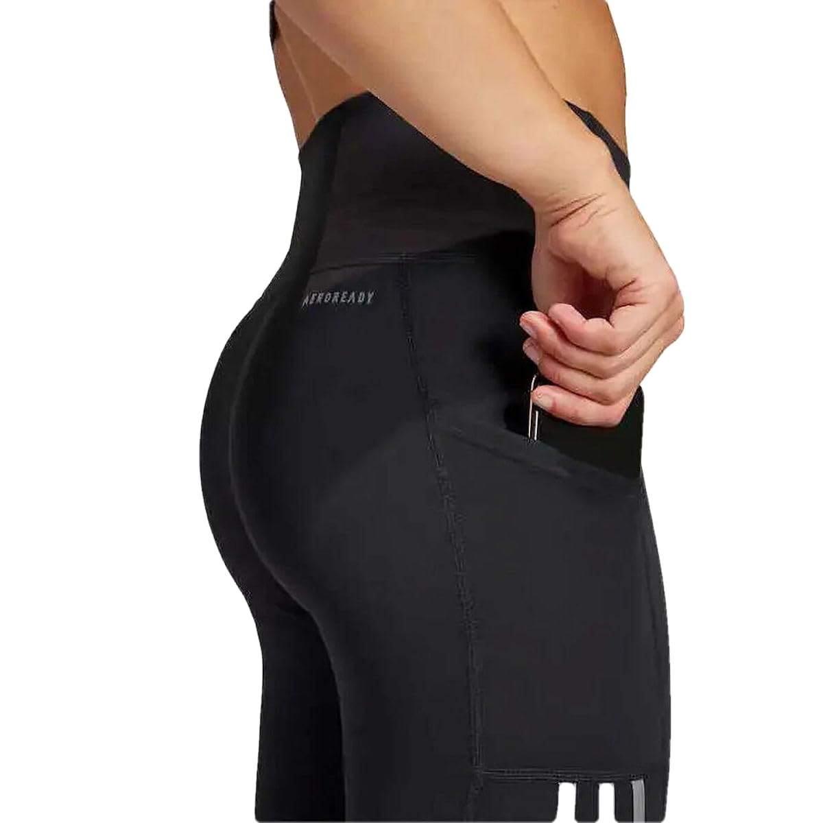 Adidas Women's High Waist 7/8 3-Stripe Active Tight Black photo 2