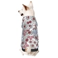thumbnail image 1 of Fotbe Abstract Floral Sudadera con Estampado para Perros Pequeños – Suéter con Capucha para Mascotas, Tela Suave de Forro Polar con Bolsillo-XX-Large, 1 of 7