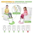 thumbnail image 4 of Asiento de Entrenamiento para Baño Orzbow 3-en-1 para Niños Verde, 4 of 6
