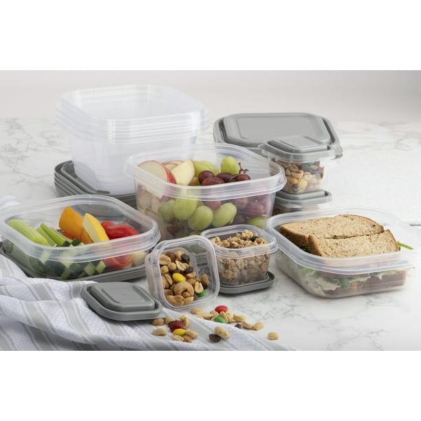 GoodCook EveryWare Set of 12 BPAFree Plastic Food Storage Containers