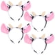 thumbnail image 1 of FELTECHELECTR 4 diademas adorables de vaca de dibujos animados para fiestas, accesorios para disfraces, diademas de animales para niños., 1 of 6