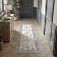 thumbnail image 3 of BERTHMEER 2'x6' Runner Rugs for Hallway Bathroom Bedroom Entryway Kitchen Non Slip Washable Blue Vintage Oriental Traditional Distressed Runner Rugs, 3 of 6