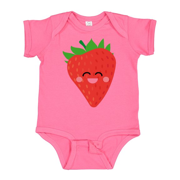 Inktastic Strawberry Kawaii Boys or Girls Baby Bodysuit