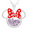 Purple, variant on Women's Minnie Mouse June Birthstone Silver Plated Shaker Pendant Necklace, 18+2 Extender