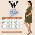 thumbnail image 5 of White Mark Maternity Asymmetrical Waistline Dress, Women's, S-3X, 5 of 5