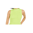 thumbnail image 2 of Bar III Women's Mock Neck Sweater Tank Top GreenSize Large, 2 of 3