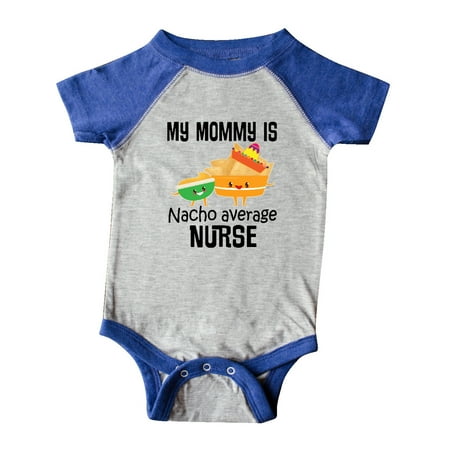 

Inktastic Mommy is Nacho Average Nurse Joke Gift Baby Boy or Baby Girl Bodysuit