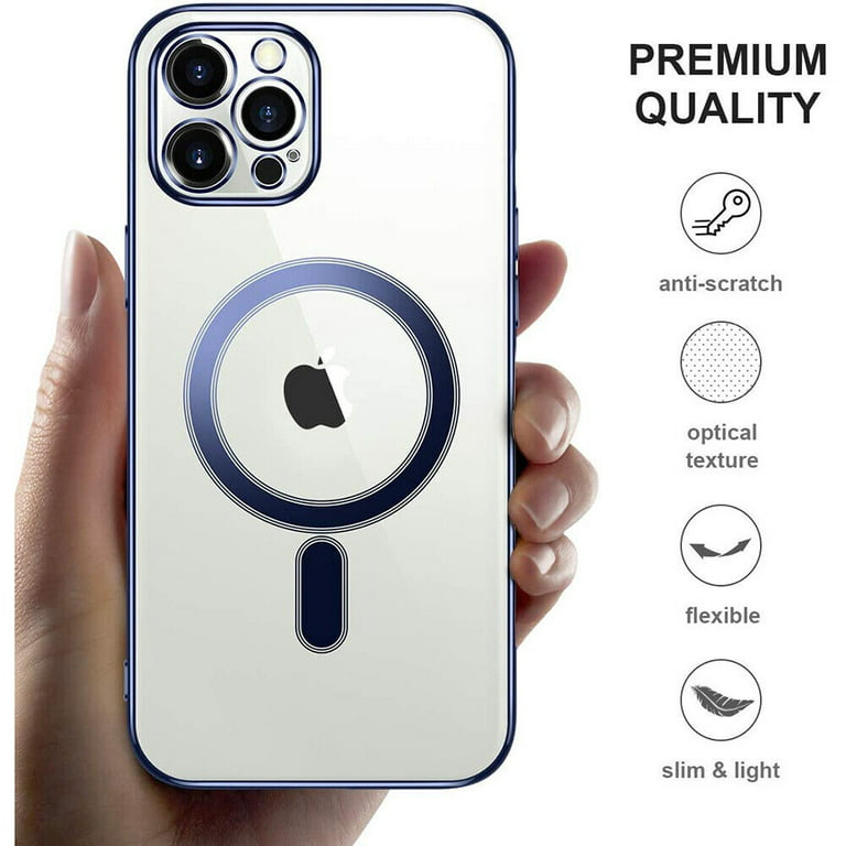 E-Sell Enterprise, Nillkin Nature TPU Pro Magnetic Case for Apple iPhone 14  Plus (6.7�Inch) Shockproof [Not Yellowing/Built-in Magnet Circle] Crystal  Clear Designed for iPhone 14 Plus (Blue) : : Electronics