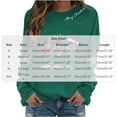 thumbnail image 5 of Ichuanyi Womens Christmas Long Sleeve Crewneck Sweatshirts Christmas Print Casual Pullover Cute Xmas Shirt Top, 5 of 5