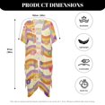 thumbnail image 6 of HELLHERO Polyester Bathing Suit Cover Up for Beach Kimono Breathable Butterfly and Floral Pattern, 6 of 6