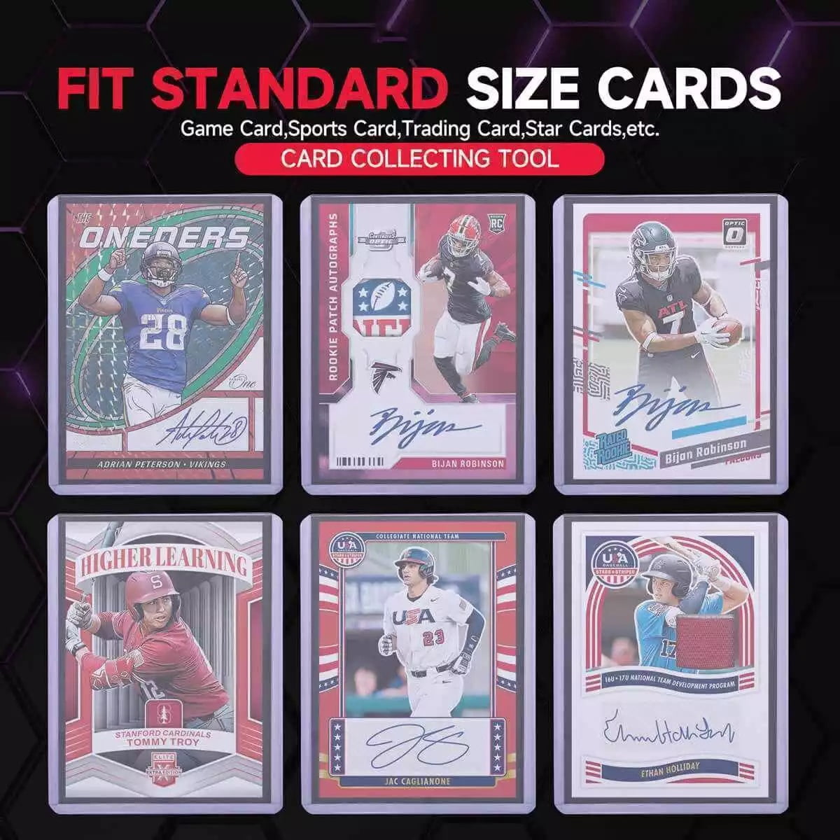 Ultra pro 200ct Top Loader 3 "X4", Baseball card protector Hard plastic, Trading Card Sports Card holder (200 hard card + 200 soft card)