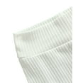 thumbnail image 4 of Xingqing Infant Baby Girls Bloomers Diaper Cover High Waist Elastic Ruffle Shorts Solid Color Underwear Headbands Set, 4 of 7