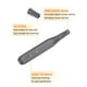 thumbnail image 5 of Uxcell 5pcs Punta de destornillador Torx T9H 5/32" Hex Magnético Estrella de 6 Puntos Acero S2, 5 of 6