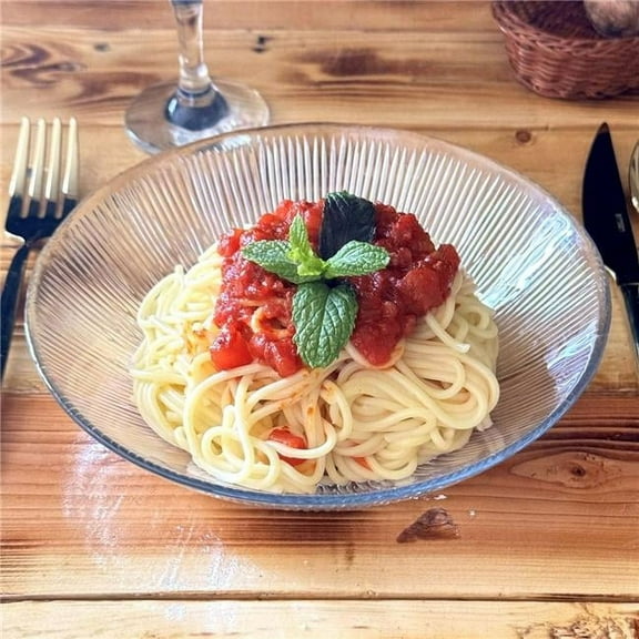 Ramart Studio Glass R1204-0 8 in. Cascata Soup Plate Set