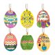 thumbnail image 1 of Colgantes de madera de Pascua huevos 30 piezas recortes de madera ligeros con cuerda para bolígrafo para decoración ANGGREK Otros, 1 of 8
