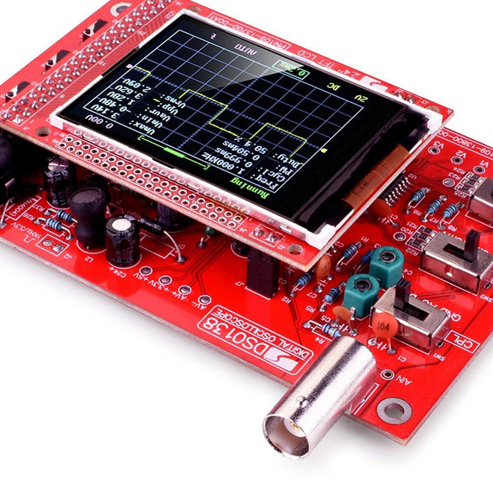 Treedix DSO138 Oscilloscope DIY Kit Handheld Digital Oscilloscope 1msps Real-Time Sampling Rate 2.4 inch TFT Display