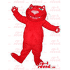 Flashy All Red Cat Pet Plush SPOTSOUND Mascot With A Large Pink Nose - Mascots 1 Elmo sesame Street