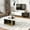 A:White, variant on Harper & Bright Designs Modern TV Stand and Coffee Table Set of 2, TV Storage Cabinet with Adjustable Shelves , Wood Coffee Table with End Table Set of 2, White