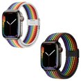 thumbnail image 1 of piezas compatibles con correas Apple Watch iWatch de 42 mm, 44 mm y 45 mm para mujeres y hombres, Solo Loop ajustable trenzado, 1 of 5