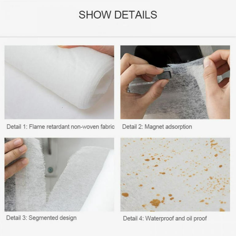 Range Hood Paper, Smoke Hood Filter Paper Absorbent Anti-Woven