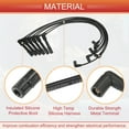 thumbnail image 4 of Unique Bargains Car Spark Plug Coil Wires 7mm Fit for Audi A4 A6 A8 No.078905532B/078905113 - Pack of 6, 4 of 6