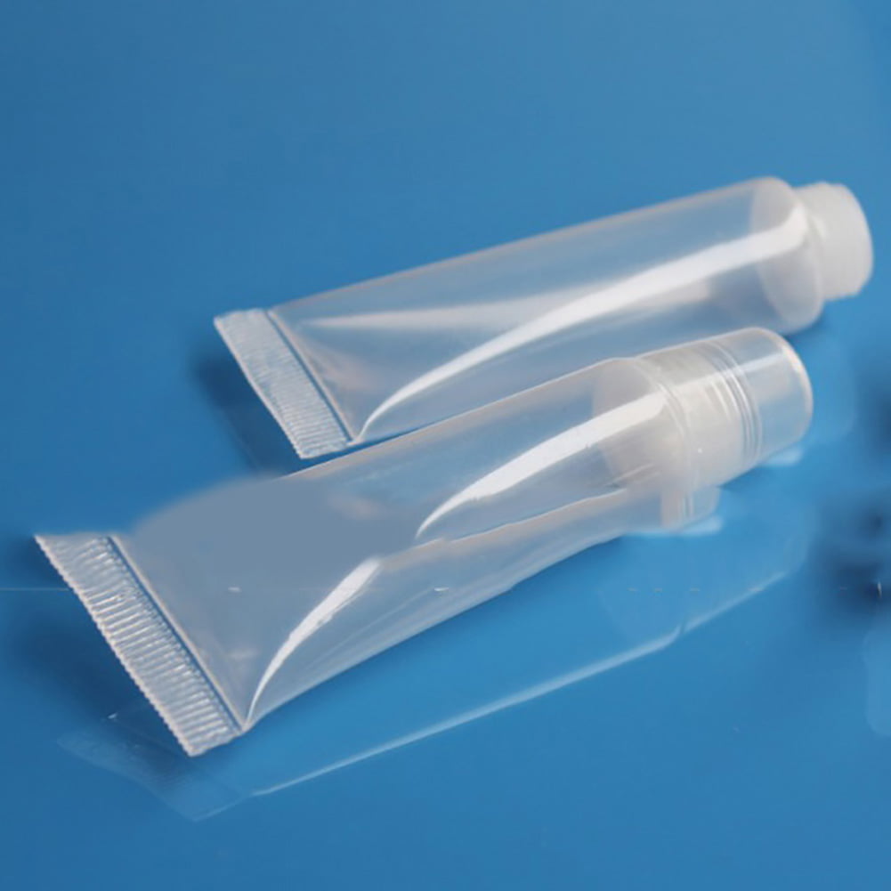 Details about   10Pcs Plastic Lip Gloss Bottle Refillable Candy/Ice Cream Balm Tubes Bottle Case 
