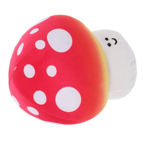 SHOWERORO Plush Mushrooms Mushroom Shaped Throw Pillow Comfortable Cushion Red 1 PCS for Living Room