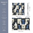 thumbnail image 2 of Yayeee Toggle Light Switch Wall Plate 2-Gang 4.56"x4.48" Decorative Outlet Cover, Black and Blue Cat, 2 of 7