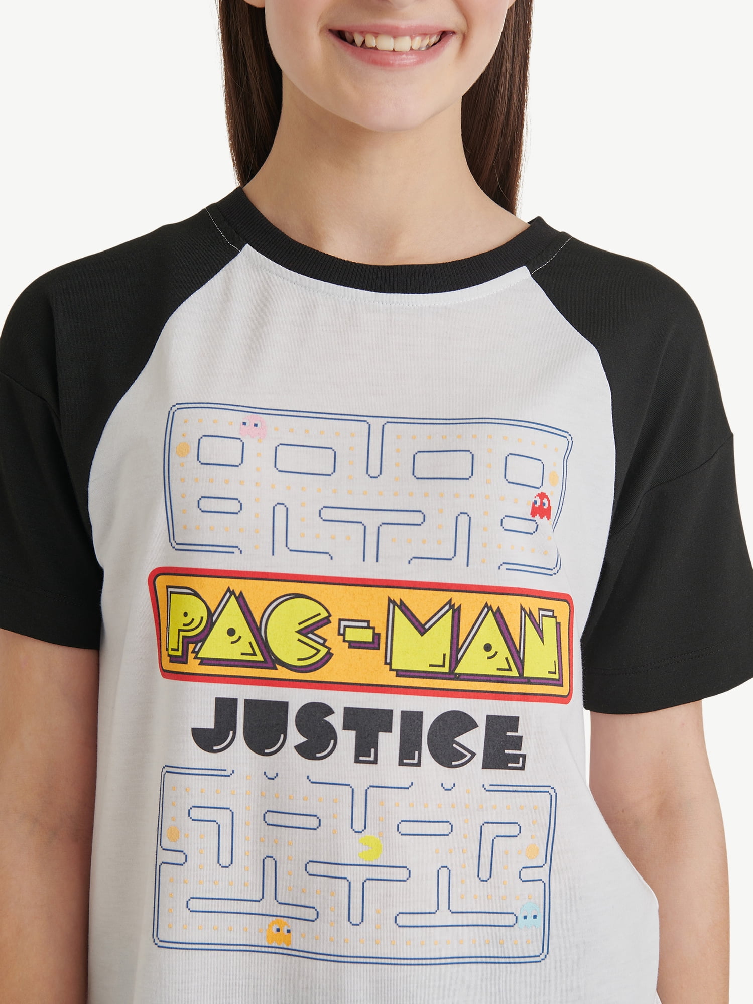 Justice Girls PAC-MAN Oversized T-Shirt, Sizes XS-XL & Plus