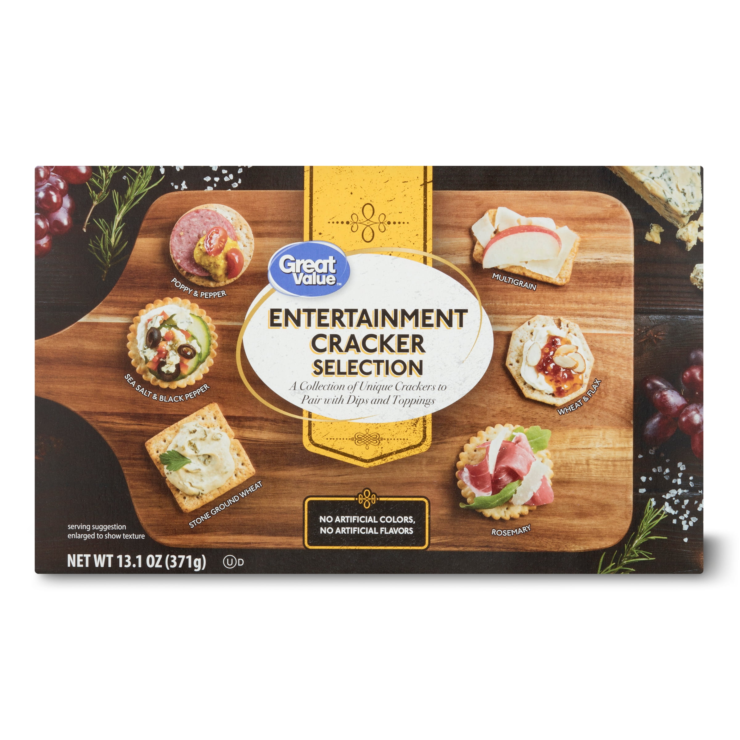 Great Value Entertainment Cracker Selection, 13.1 Oz