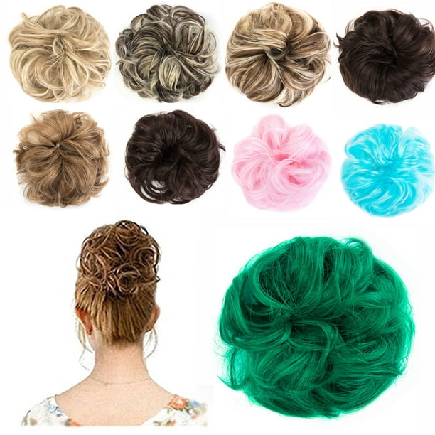 LELINTA Synthetic Hair Bun Extensions Messy Hair Scrunchies Hair Pieces for Hair Updo Ponytail - Walmart.com