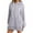 Grey #1, variant on Plain Hoodie Dress for Women 2025 Fall Winter Long Sleeve Side Slit Hooded Sweatshirt with Pockets Pullover Tops