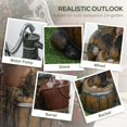 thumbnail image 3 of Rustic 3-Tier Outdoor Water Fountain, Weather-Resistant Resin Waterfall with Adjustable Flow, Brown Decorative Cascading Water Feature for Zen Garden, Patio, Backyard and Deck, 3 of 7