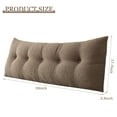 thumbnail image 2 of ANMINY Headboard Pillow, Teddy Velvet Fabric, Bed Rest Reading Pillow, Removable & Washable Cover, Daybed Wedge Pillow for Queen Beds, 2 of 9