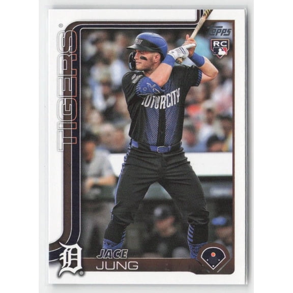 2025 Topps #80 RC Jace Jung Detroit Tigers Baseball Card