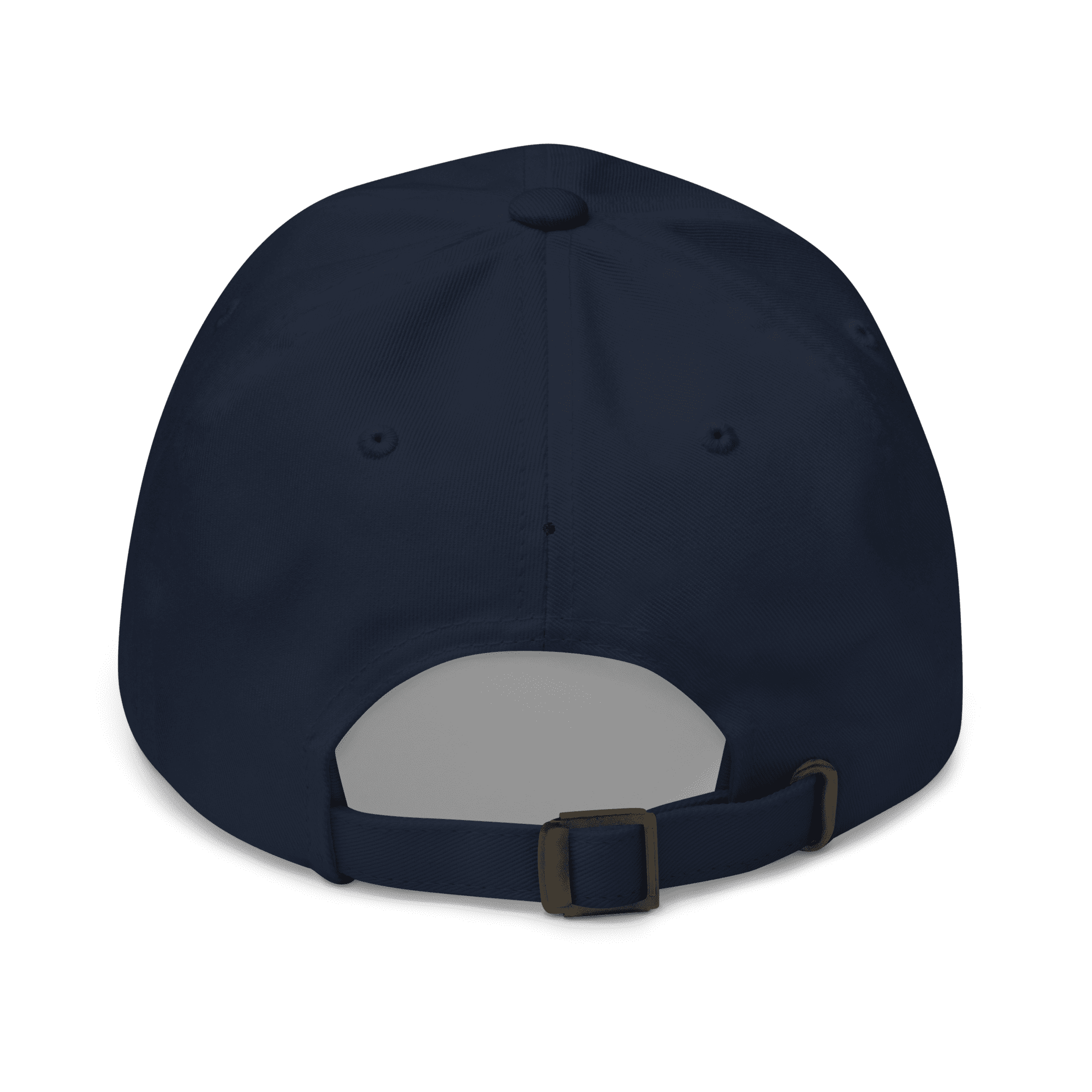 RIVEMUG JGL White Embroidered Dad Hat – Adjustable Low Crown Cap, Unstructured & Comfortable