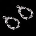 thumbnail image 3 of AMLESO 2 Pcs Glass Crystal Pendant Charms Earring Drop Dangle DIY 19x10x2mm, 3 of 8