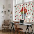thumbnail image 5 of Red Tulip Flowers Tier Curtains 54 Inch Length, Spring Floral Vintage Drum Country Blue Cafe Short Curtains for Bathroom Over Sink, Small Kitchen Curtain Light Filtering Drapes 2 Panels 27.5"Wx54"L, 5 of 8