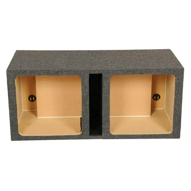 Q Power HD215 15" Dual Heavy Duty Vented Square Subwoofer Sub Enclosure Box