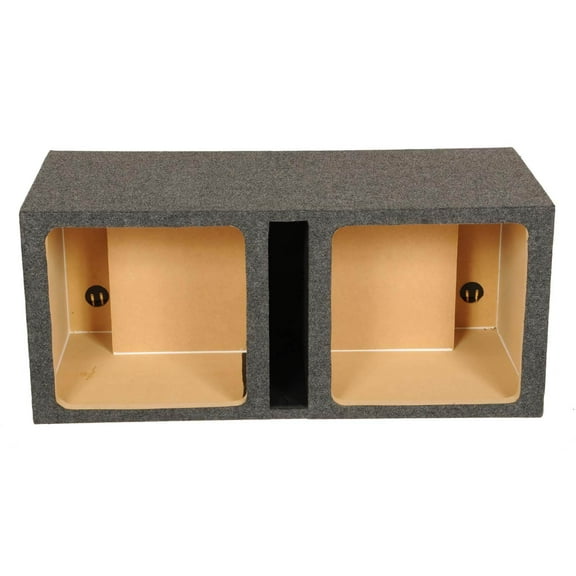 EMPTY WOOFER BOX DUAL 15" SQUARE;VENTED;MDF;QPOWER