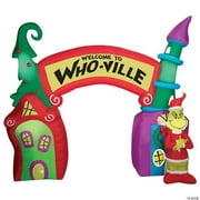 Airblown Grinch in Whoville Archway Scene Inflatable Christmas Outdoor Yard Decor Gemmy 144"
