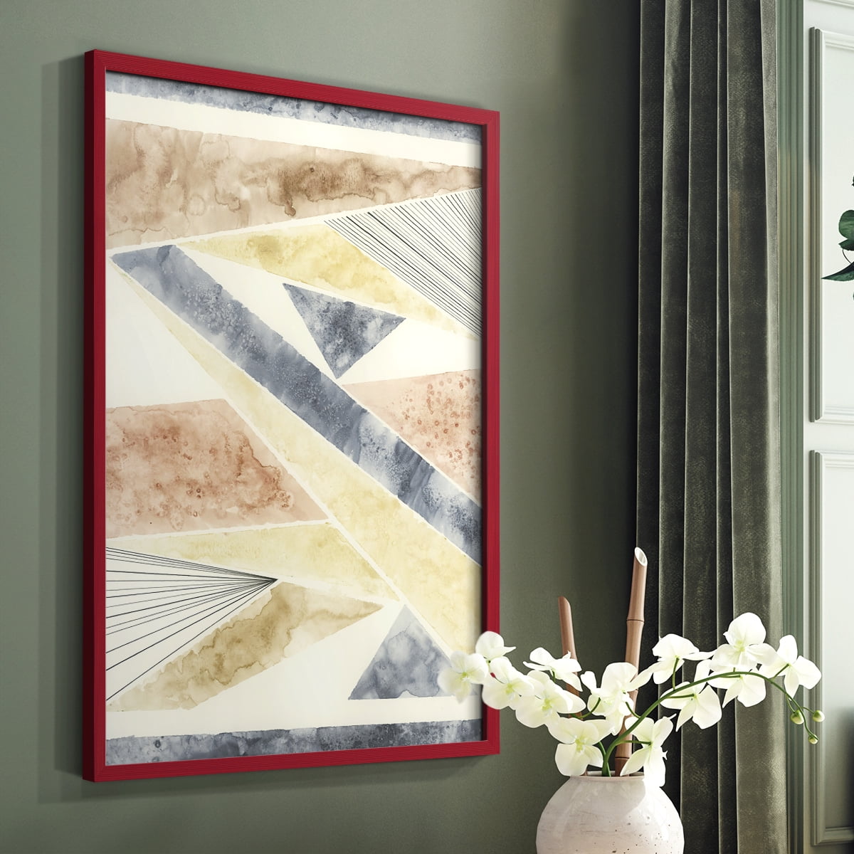 Untitled in Paper Solid Wood 11 x 14 Framed Print