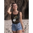 thumbnail image 2 of Pipeline Waveflower Floral Themed Graphic Tee - Racerback Women's, 2 of 4