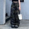 thumbnail image 4 of Generic Girls Y2K Baggy Cargo Pants Wide Leg Loose Camouflage Joggers with Pockets Kids Casual School Sport Street Dance Daily Wear, 4 of 9