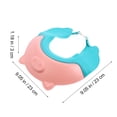 thumbnail image 3 of OULII 1Pcs Newborn Accessory Baby Shower Cap Pink Waterproof for Hair Washing, 3 of 4