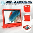 thumbnail image 4 of for Samsung Galaxy Tab A8 10.5 2022 (SM-X200/X205/X207) case, Shockproof, Silicone Rubber EVA Portable Handle Stand Protective Kids Cover Case for Samsung Galaxy A8 10.5 Inch Tablet 2022, Red, 4 of 5
