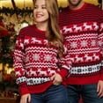 thumbnail image 3 of Suéteres de punto a juego para mamá, papá, niños, Navidad, familia, parejas, suéteres, cálido, grueso, Casual, prendas de punto, aspecto de Navidad, nuevo, invierno, 2023, 3 of 4