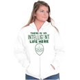 thumbnail image 3 of Funny Alien UFO Believers Sarcastic Unisex Fleece Graphic Zip Up Hoodie Brisco Brands 3X, 3 of 5